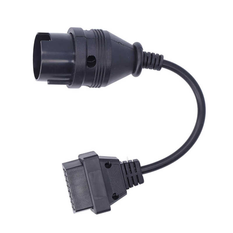 Diagnostic Adaptor Black Round OBD2 38Pin Cable for