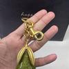 Брелок для сумки Для Coach Для Goyard Сумка Ручная Сумка Наплечная Сумка Изысканный Хрустальный Зеленый Грушевидный Подвеска Женский Брелок Аксессуары