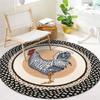 Nordic Round Living Room Sofa Tea Table Mat Home Decor Versatile Carpet Butterfly Flower Carpet