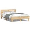 VidaXL Bed Frame with Headboard Sonoma Oak 135x190 Cm 3207443