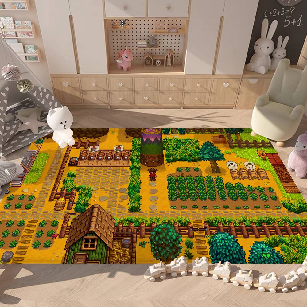 Anime Game Stardew Valley Kitchen Mat Nordic Style Bedroom Living Room Doormat Home Balcony Anti Slip Welcome Rug