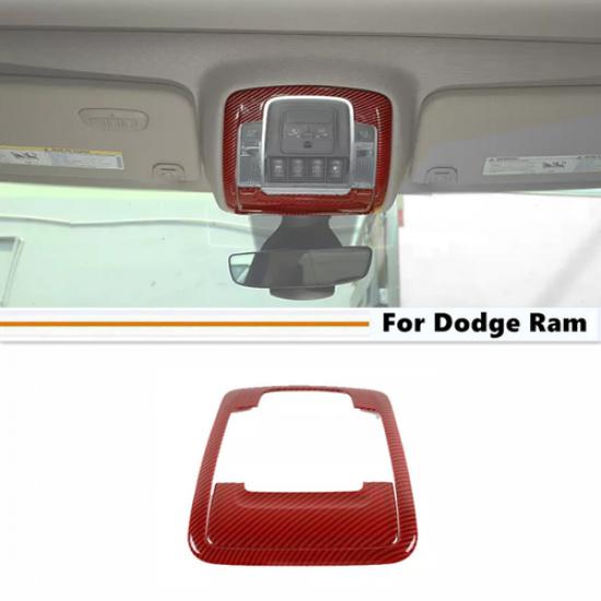 Red Carbon Roof Reading Light Cover Trim Accessories For Ram 3500/2500/1500 19+