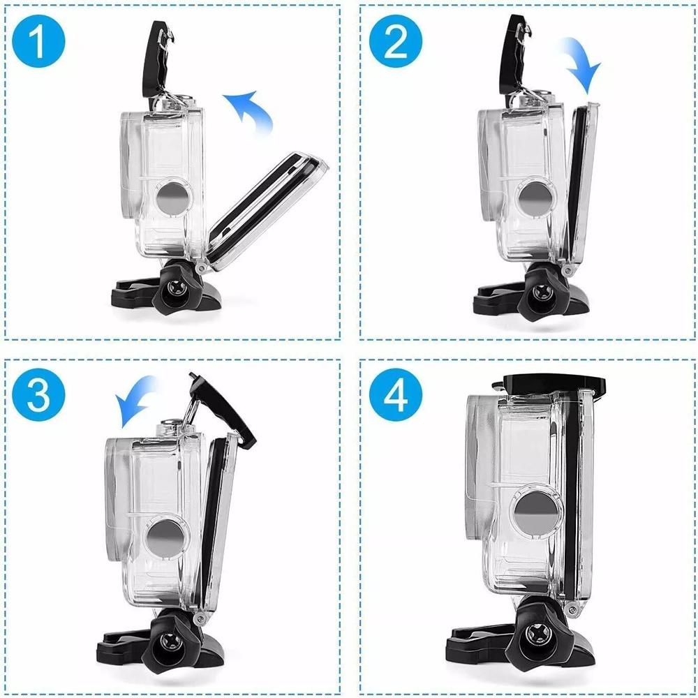 Водонепроницаемый защитный чехол для подводного погружения для экшн-камеры GoPro Hero 8 Black