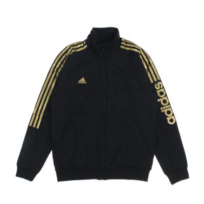 Adidas Костюм спортивный с длинным рукавом Размер Черный с золотым Мужская куртка, M,