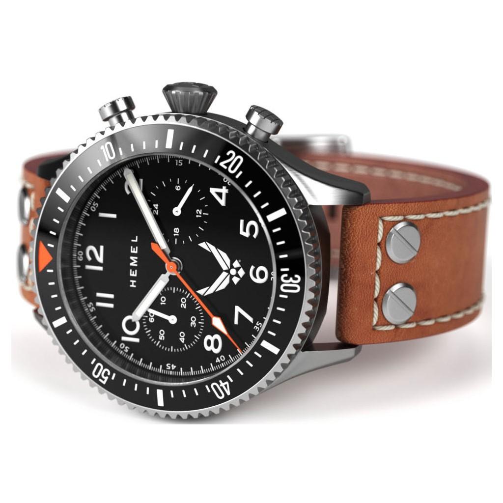 Hemel Мужские часы USAF Special Edition Misson Objectives черного цвета с циферблатом Super-LumiNova C3, кварцевые, HFUSAF1-03 100M