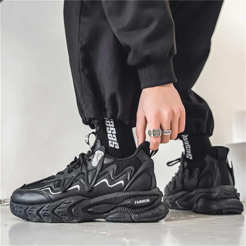 Толстая подошва Номер 40 Мужские кроссовки Желтые повседневные туфли Кроссовки для женщин Tenya Спортивные мокасины Шорсы Спортивный пирог Супер Распродажа