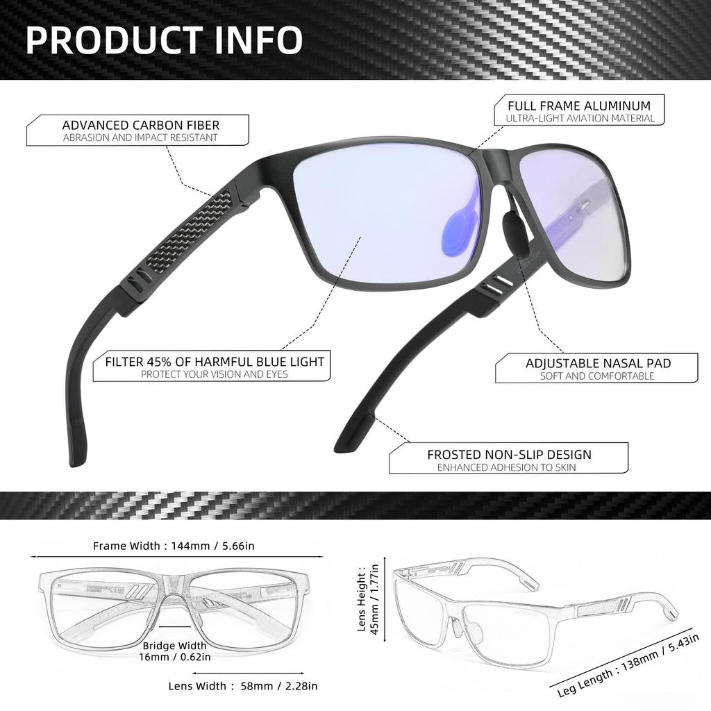 SPEEDHYUN Высокоэффективные очки с фильтром синего света для работы и развлечений