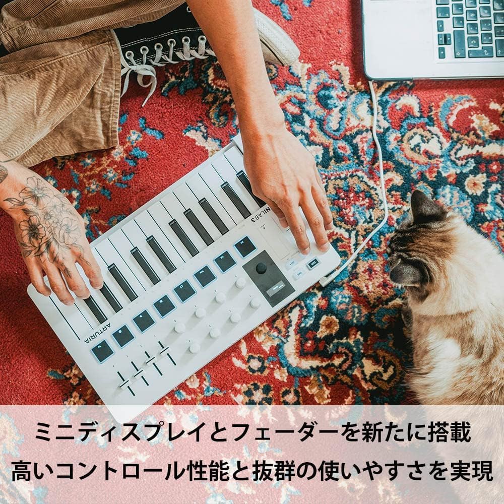 ARTURIA MIDI Keyboard Controller MiniLab 3 DB Deep Black