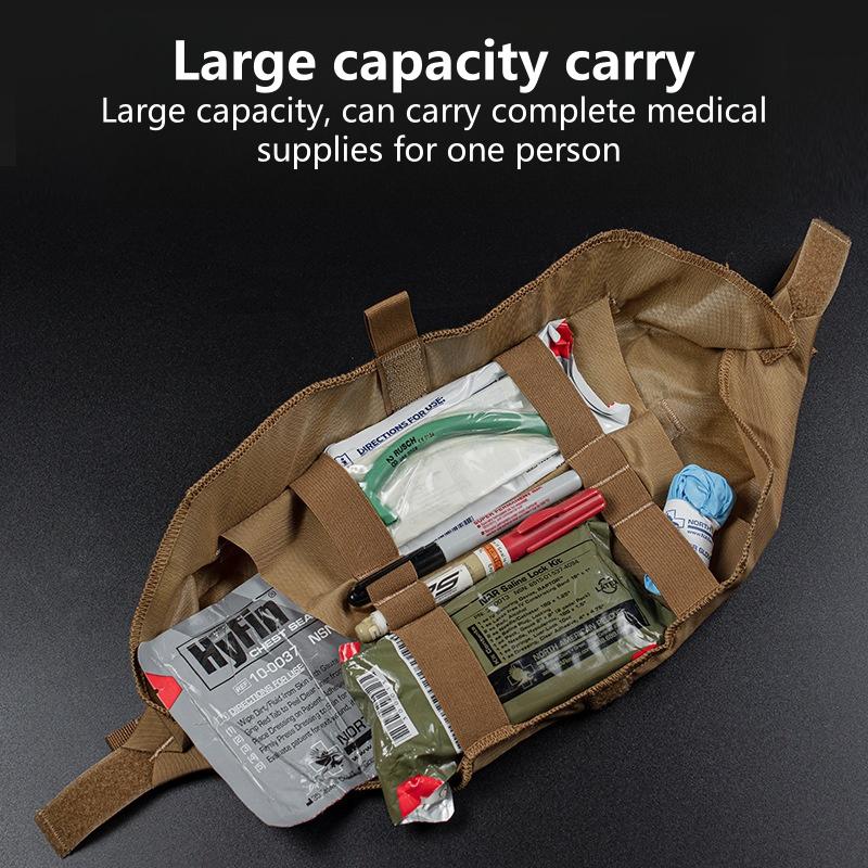 Separate Type Trauma Pouch First Aid Kit Individual Rapid Belt Bag Airsoft Vest Plate Carrier Waist Bags Equipment Accessories