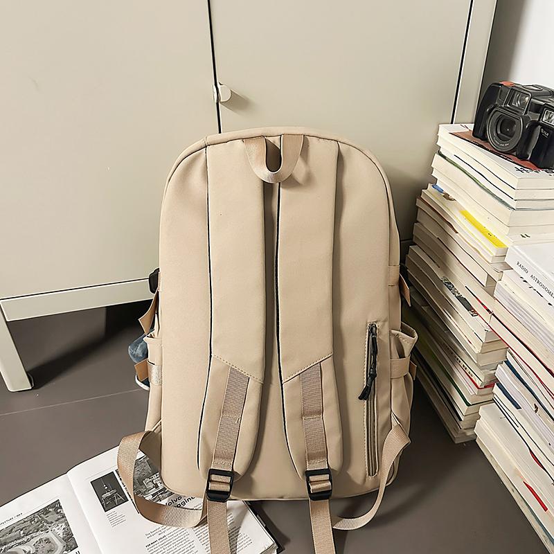 Студенческий школьный рюкзак для пары, однотонный рюкзак, легкий рюкзак большой вместимости