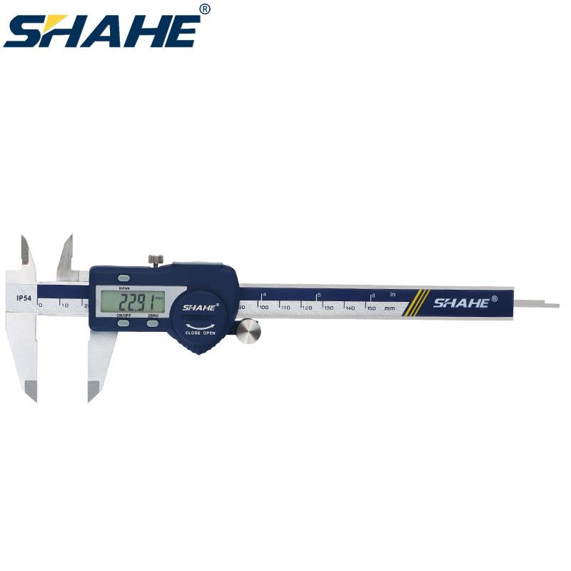 SHAHE Закаленная Нержавеющая Сталь 100/150/200/300 мм Цифровой Штангенциркуль Электронный Микрометр Нониус Измерительные Инструменты