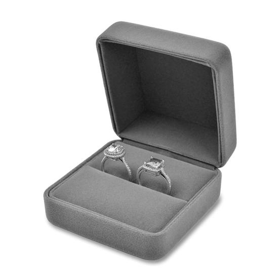 Velvet Presentation Jewelry Ring Necklace Bracelet Storage Display Box Case Gift