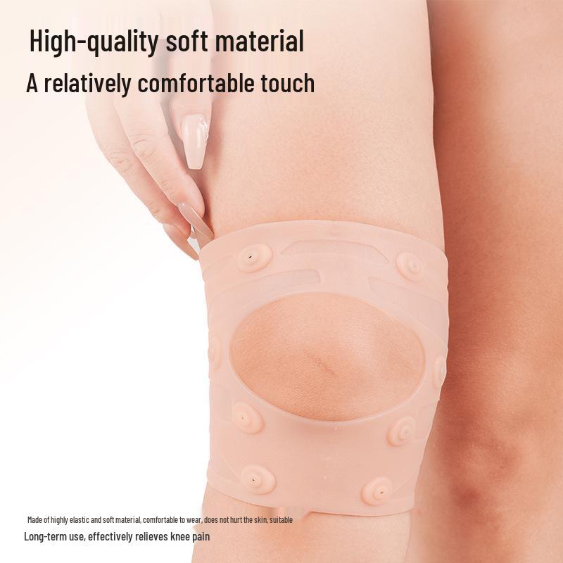 Магнитный компрессионный наколенник для занятий спортом на открытом воздухе - Защита надколенника, Эластичная посадка с двойной лентой для бега и езды на велосипеде
