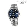 [Tandy] Luxury Metal Wristwatch (Austrian Stone Type) T-3921 Men's Dark Blue,Korean Popular Watches