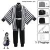 Obanai Iguro Snake Cosplay Anime Demon Slayer Kimetsu No Yaiba Obanai Iguro Cosplay Kimono Pant Top Kisatsutai Uniforms Halloween Costume Set