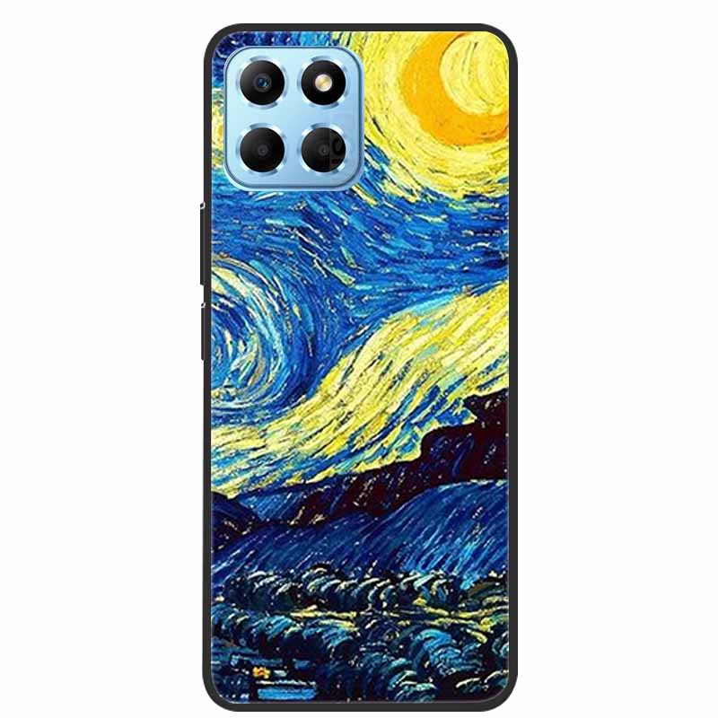 Чехол для Honor X8 5G X6 Животные Мягкий силиконовый задний чехол из ТПУ для Huawei Honor X8 5G Funda Honor X6 HonorX6 Кот Волк Coque