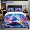 Magic Smurf Village Bedding 1 Duvet Cover 2 Pillowcase Without Core Soft And Comfortable Bedding Set Christmas Birthday Gift