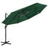VidaXL 4-Tier Garden Parasol with Aluminum Pole, Patio Sunshade, Sun Shelter, Beach Parasol for Terrace, 313829