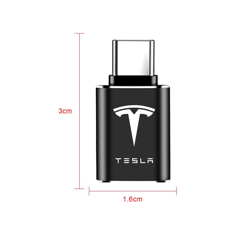 1 шт. Автомобильный кабель USB Type-C Конвертер Адаптер для зарядки Автоаксессуары для Tesla Model S Model X Model Y Model 3 Roadster SpaceX Аксессуар