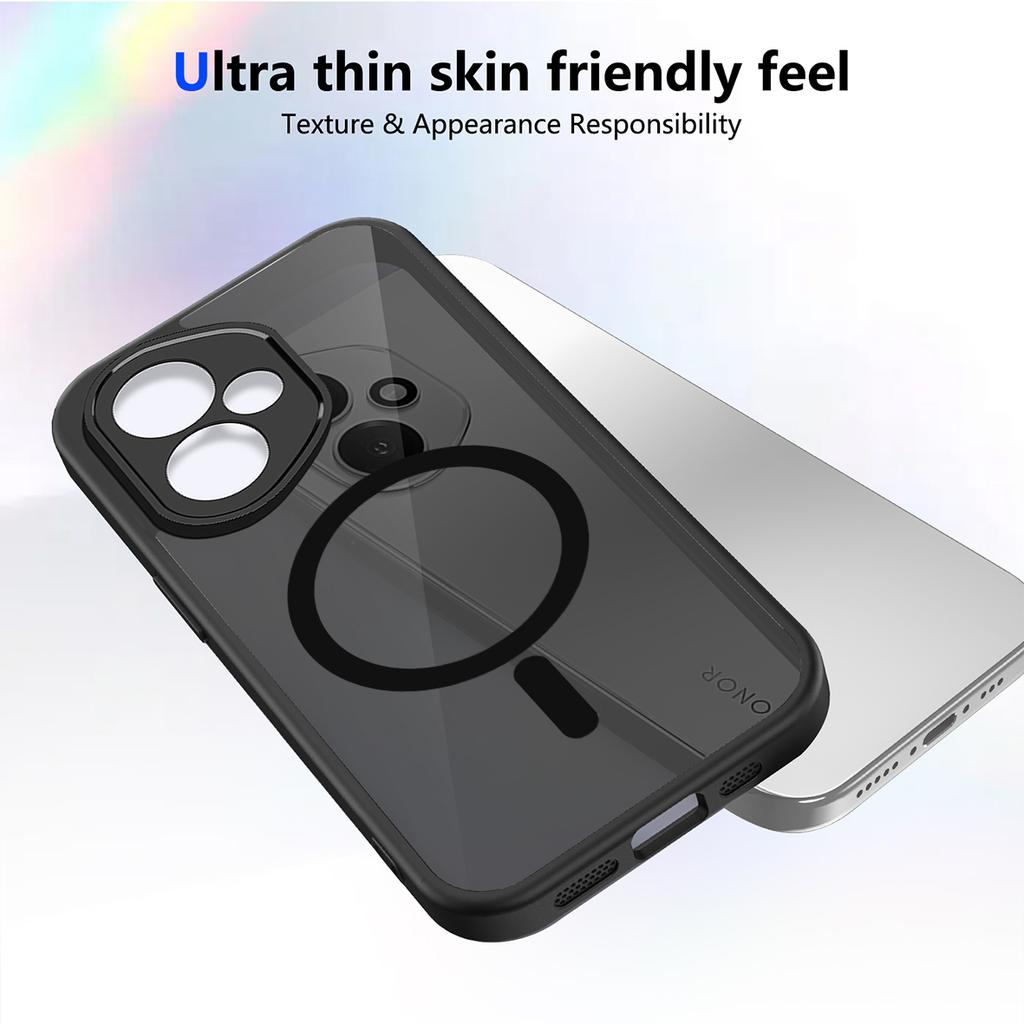 Phone Case For Honor 400 Pro Armor Matte Frosted Clear Magnetic Wireless Charging Cover For Honor 400 Lite Translucent Shell