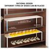 Shoe Cabinet Storage Organizer, Space-Saving Shoe Rack, Shoe Holder, Adjustable and Extendable Divider Inside the Cabinet