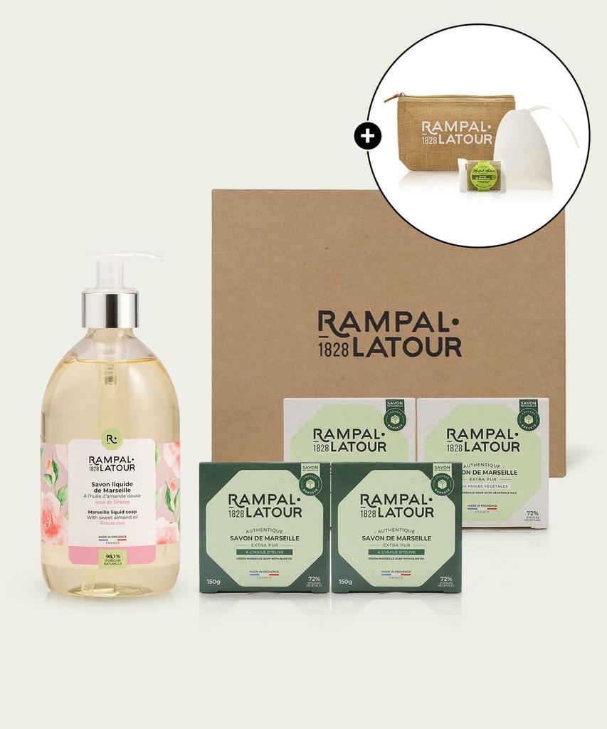 Sabon Liquid & Marseille 5-Piece Gift Set (Rose)