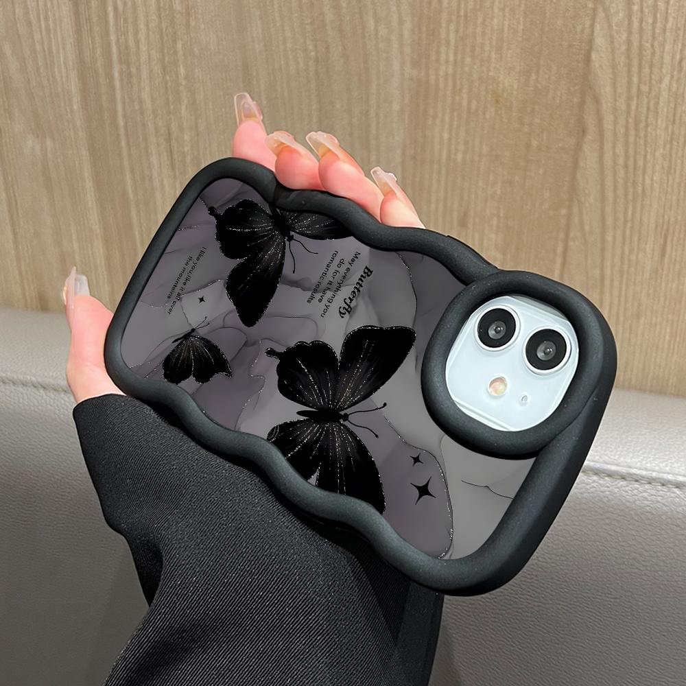 Чехол для телефона Macaron из мягкого силиконового материала с большой волной и кромкой, противоударный защитный резиновый чехол для iPhone Samsung Huawei Honor Xiaomi Redmi OnePlus Moto