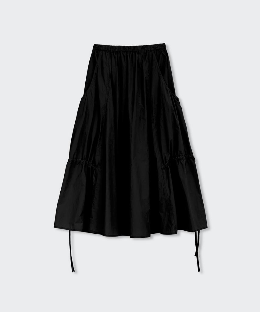 Musinsa Standard Woman Women'S Nylon Luchid Long Skirt [Black]