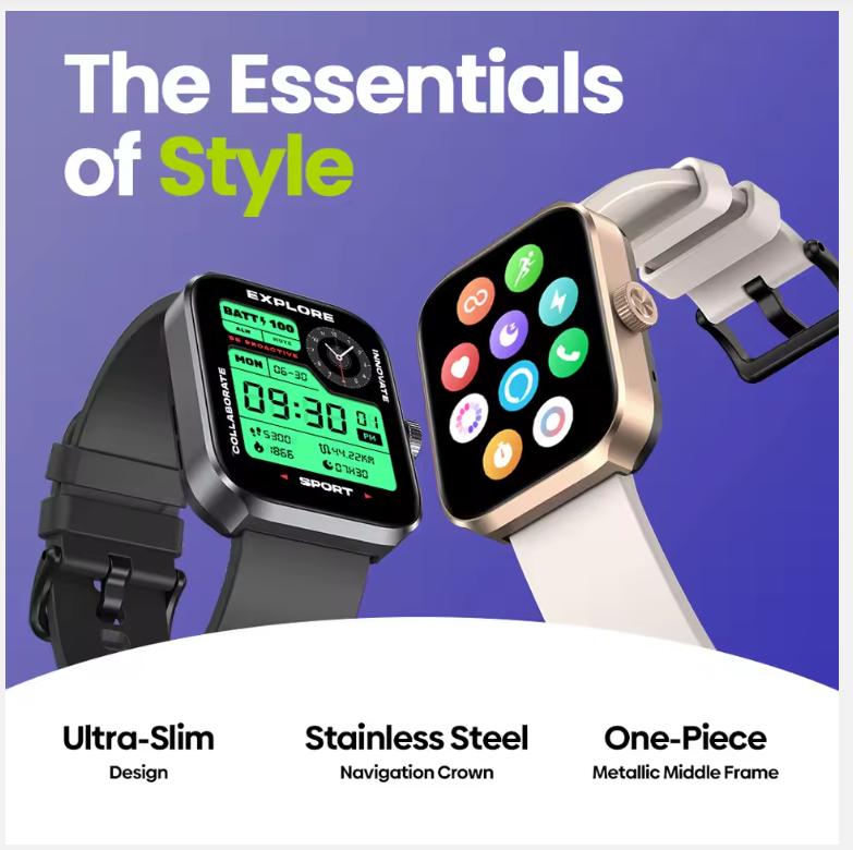 New Zeblaze Beyond 3 Plus GPS Smart Watch 1.78'' AMOLED Display Built-in Amazon Alexa Make/Receive Phone Calls 3ATM Smartwatch