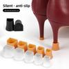 1PCS Women's High Heels Anti-slip Silent Heel Protector Silencer Anti-noise Pad Accessories Heel Replacement Stiletto Heel