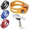 Aluminum Alloy Bike Seat Post Clamp 28.6mm Bicycle Seatpost Tube Clip Bike Parts for Mountain Bike Road Bike