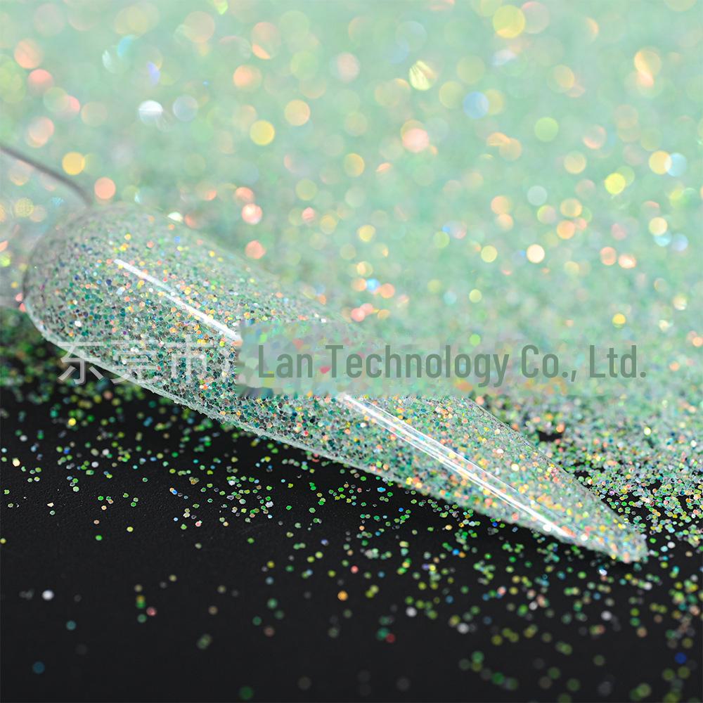 Пудра для ногтей Cross-Border Fine Flash Diamond Sea Salt, 50 г - фантазийный глиттер с эффектом зыбучих песков.