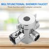 1/2'' 3-Way T-adapter Diverter Valve Adjustable Shower Head Arm Mounted Diverter Valve Bathroom Hardware Accessory