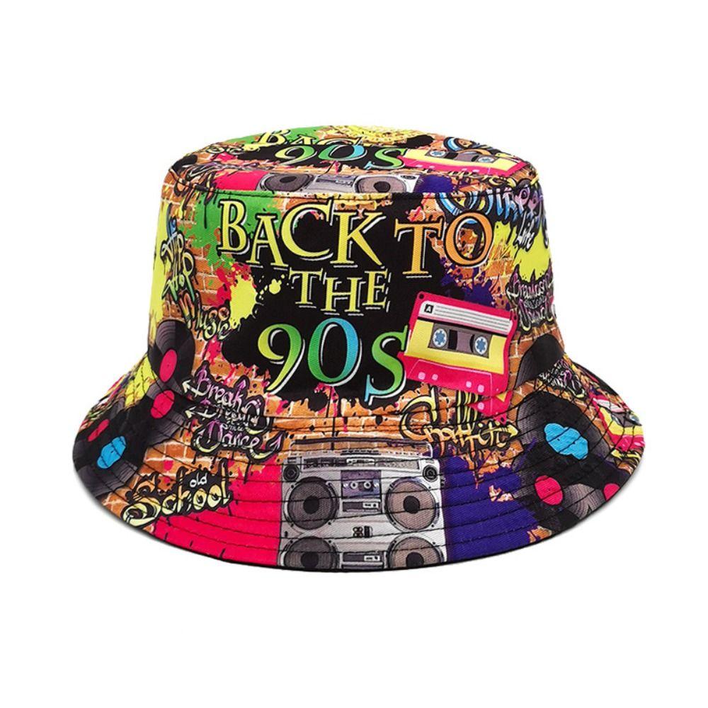 Brethable Summer Fisherman Hat Double Sided Sunscreen Hat Fashion Bucket Hat