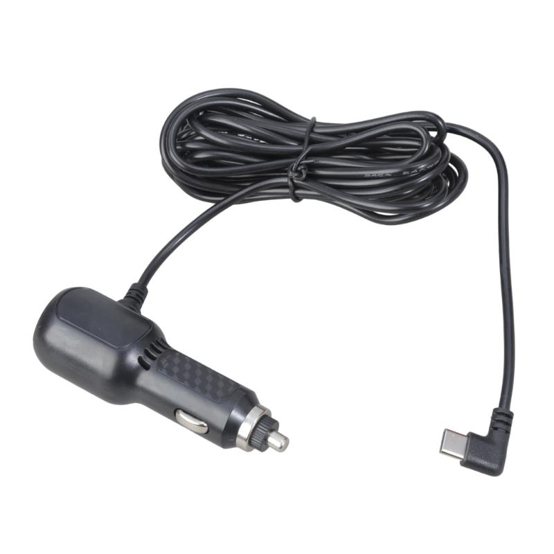 Автомобильное зарядное устройство 12 В 24 В, кабель питания 5 В 3 А USB C к автомобильному разъему (штекер) для мобильного телефона и ноутбука.