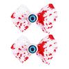 Halloween Blood Bow Clips for Women Girls Horror Eyeball Bowknot Hairpin for Halloween Theme Party Hair Accessories