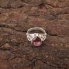 Родолит Драгоценный камень 925 Стерлинговое серебро Подарок дочери Коктейльное Помолвочное кольцо RR-46-16