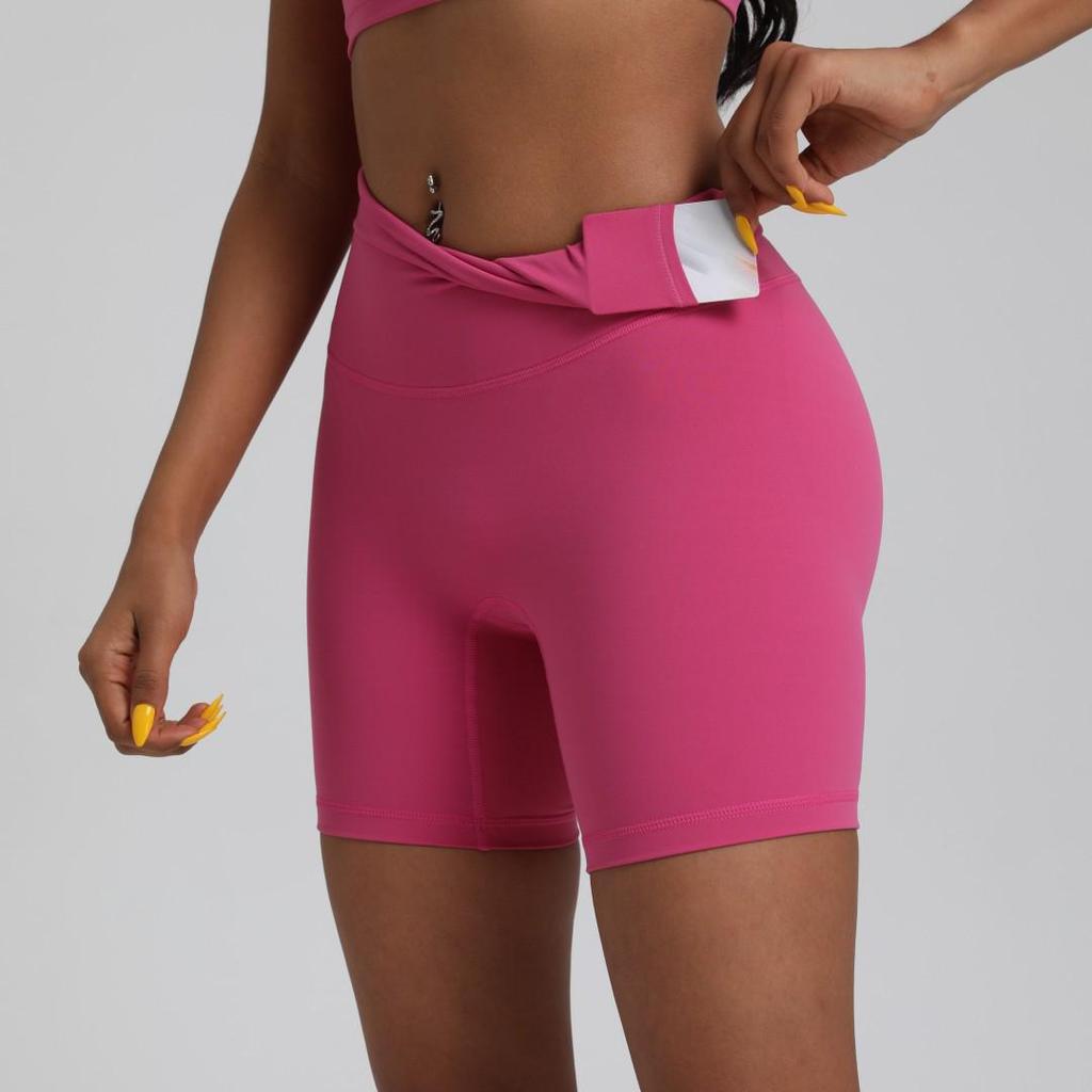 Женские велосипедные шорты с высокой талией, двухсторонней начесовой тканью | Дышащие, высокоэластичные, дизайн с 4 точками защиты от просвечивания