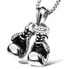 Fashion Creative Double Fist Boxing Gloves Necklace Personality Accessories Pendant Hip Hop Necklace Men's Fashion Gifts