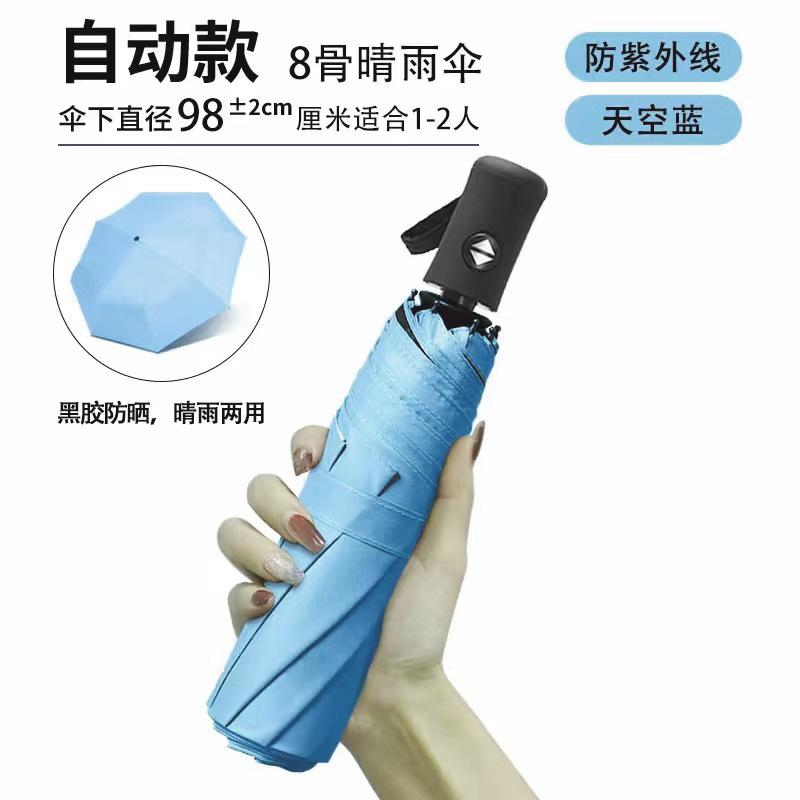 Новый автоматический зонт из 10 секций, мужской зонт от непогоды и дождя, утолщенный ветроустойчивый солнцезащитный зонт