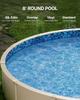 Round Pool Liner 8ft Overlap Style Pool Liner 54in Wall Height