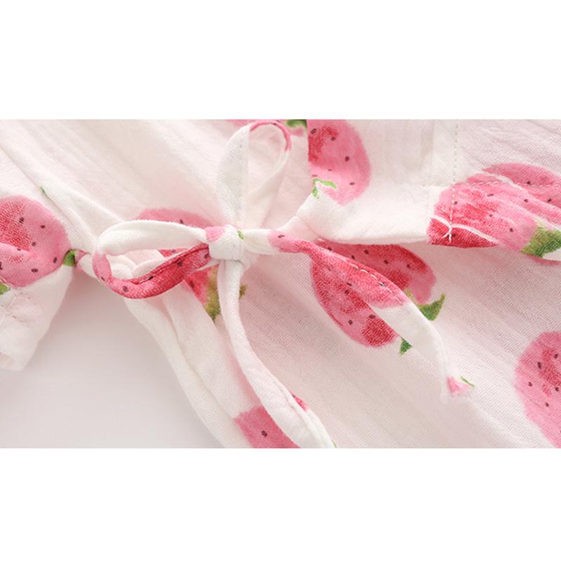 KIDDIEZOOM Infant Boy Girl Cute Print Short Sleeves Soft and Breathable Crepe Print Bodysuitfor Summer