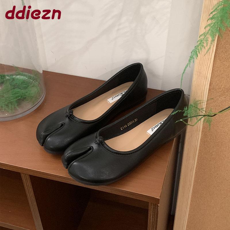 Мода 2025 Новая весна осень Мода Странный носок Женские балетки Слипоны Мягкая женская обувь на плоской подошве Женские балетки с обувью