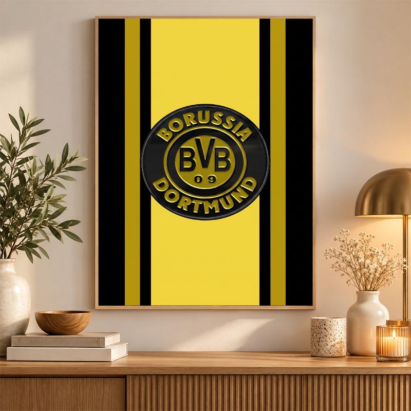 Borussia Dortmund Diamond Painting Kit 5D Full Drill DIY Diamond Mosaic Wall Art Home Decor