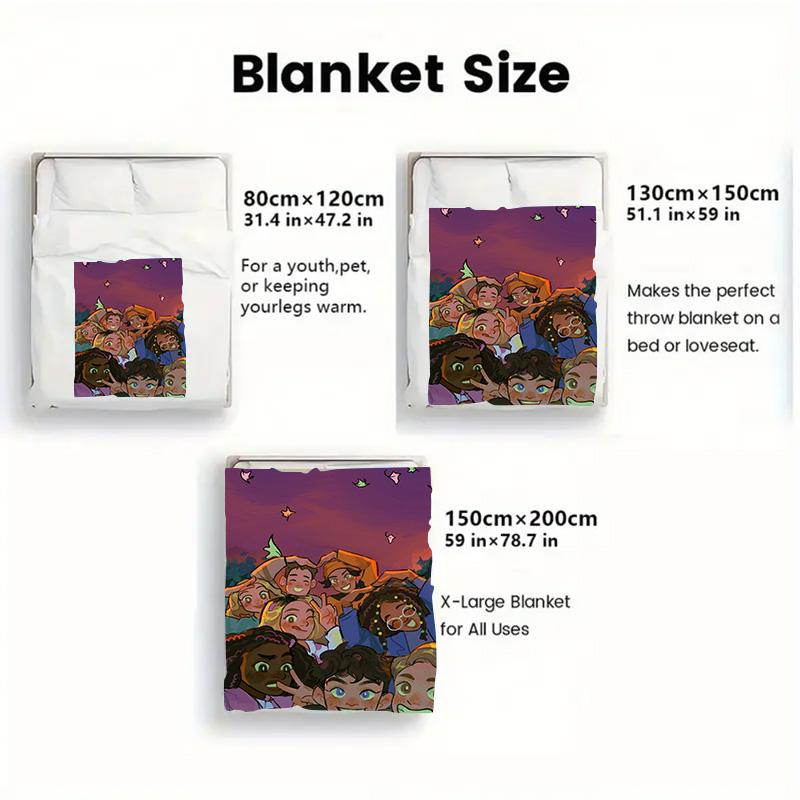 Heartstopper 2D Flat Pattern Flannel Blanket High quality All Seasons Warmth and Comfort Perfect for Christmas Gifts.SMT0917538