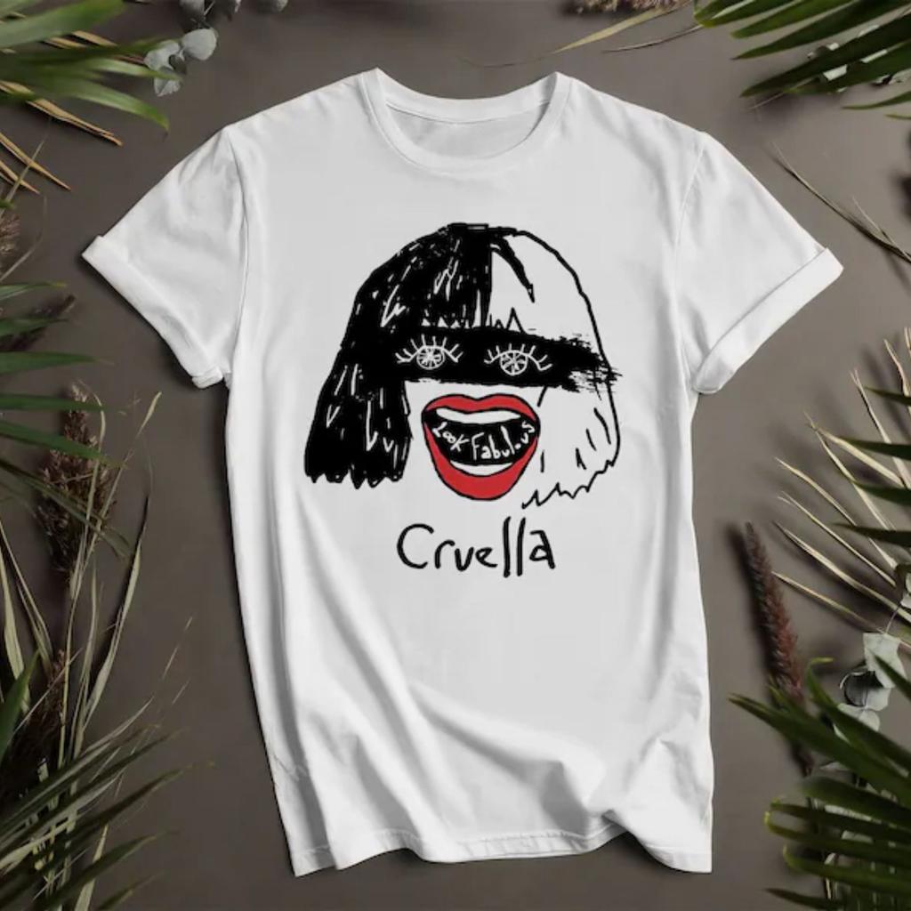 Cruela Cute White T Shirt Gift For Family