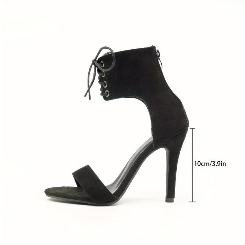 One Ankle Tie Sex женские большие размеры тонкие каблуки Sense черные ультра высокие каблуки сандалии