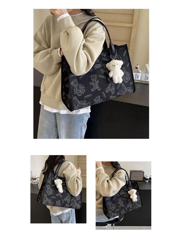 Женская сумка-тоут большой вместимости 2025 года: Новая повседневная сумка через плечо для работы и учебы