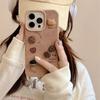 Трехмерный кофейный мишка подходит для чехла для мобильного телефона iPhone 16 Pro Max Apple 15 Pro 14 новый 13 кожаный рисунок 12/11