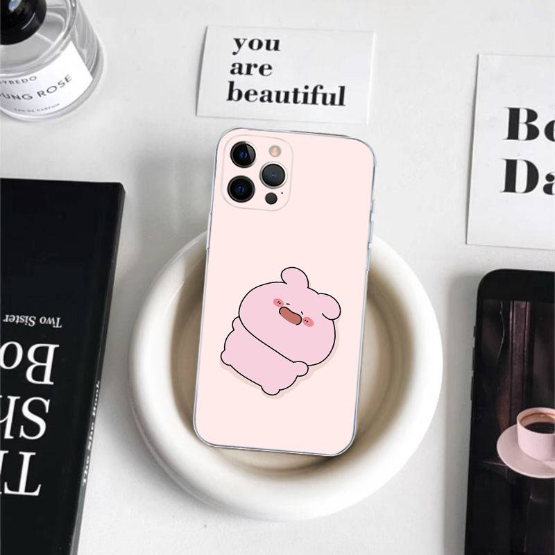Мультяшный чехол для телефона A-Asamimichan для iPhone 17 16 14 11 12 13 15 Pro Max 14 Plus 17 Air
